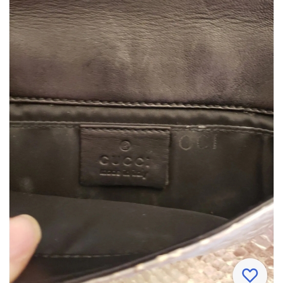 Vintage Gucci Tom Ford Runway Python Snakeskin shoulder clutch bag - Picture 3 of 12